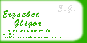 erzsebet gligor business card